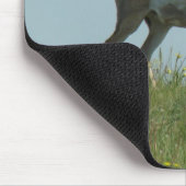 A10 Pronghorn Antilope und Wildblumen Mousepad (Ecke)