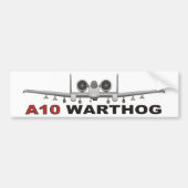 A10 Thunderbolt II das Warthog Autoaufkleber (Vorne)