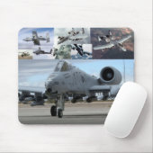 A10 Thunderbolzen & AH-64 Apache Mousepad (Mit Mouse)