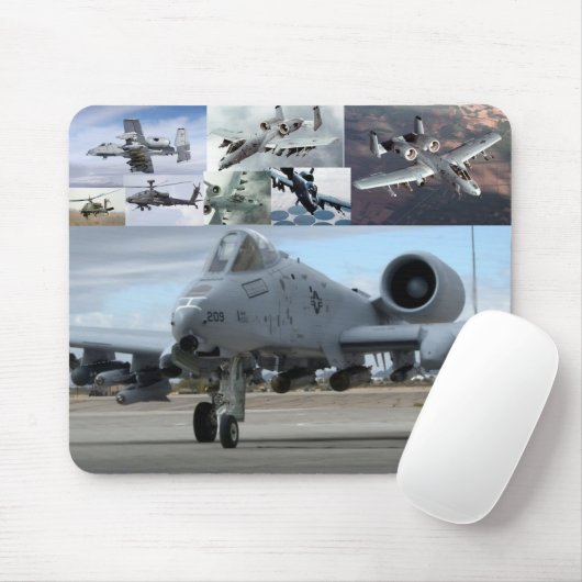 A10 Thunderbolzen & AH-64 Apache Mousepad (Mit Mouse)