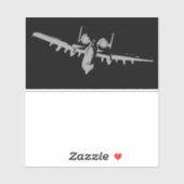 A10 Warthog-Aufkleber Aufkleber (Blatt)