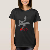 A10 Warthog-Flugzeuge mit Thunderblitz T-Shirt (Vorderseite)