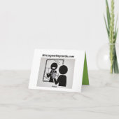 A112C - Kohle in meinem Strumpf Dankeskarte (Rückseite)