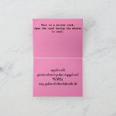 A119D - Spiegelkarte — das andere Küken Dankeskarte (Innenseite)