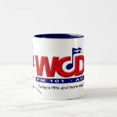A12 - WCDO Ansager-Typ-Kaffee-Tasse Zweifarbige Tasse (Mittel)