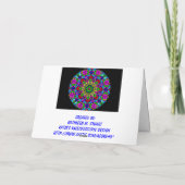 A16 Personalisierte Snowflake Card2 Feiertagskarte (Rückseite)