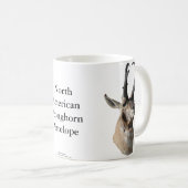 A18 Pronghorn Antilopen-Kopf Kaffeetasse (VorderseiteRechts)
