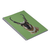 A19 Pronghorn Antelope Dark Face Buck Head Shot Notizblock (Rechte Seite)