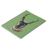 A19 Pronghorn Antelope Dark Face Buck Head Shot Notizblock (Linke Seite)