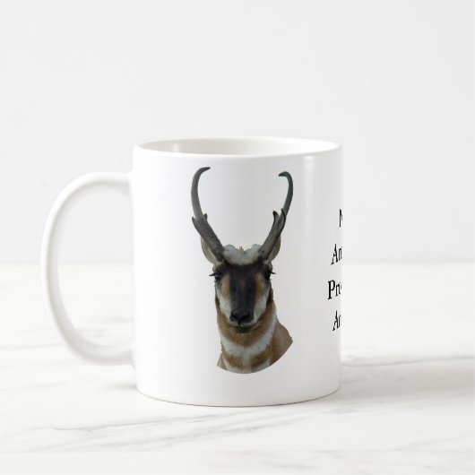 A19 Pronghorn Antelope Head Kaffeetasse (Links)