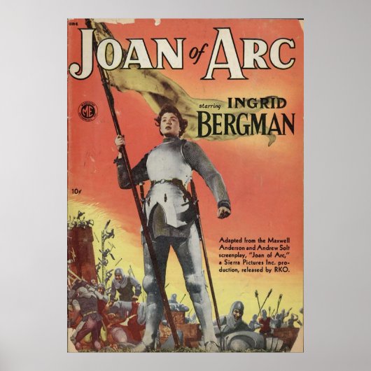 A1 Comic 021, Joan of Arc nn Poster (Vorne)