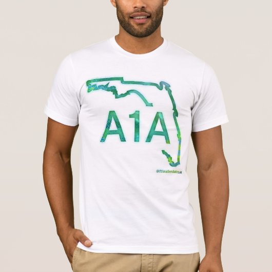 A1A Floridas landschaftliche Landstraße T-Shirt (Vorderseite)