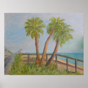 A1A IN FLAGLER BEACH, FLORIDA Poster