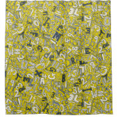 A1B2C3-Chartreuse Duschvorhang (Vorderseite)