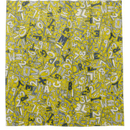 A1B2C3-Chartreuse Duschvorhang