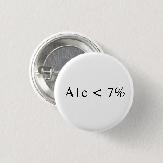 A1c < 7% button (Vorne & Hinten)