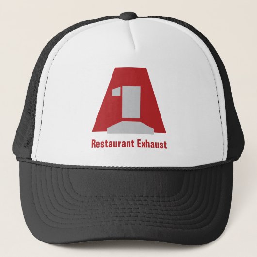 A1LogoLarge, Restaurant-Auspuff Truckerkappe (Vorderseite)