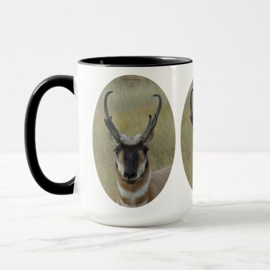 A20 Pronghorn Antilopen-Dollar-schwarzes Tasse (Links)