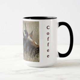 A23 Pronghorn Antilopen-junge Dollar-Hauptschuß Tasse