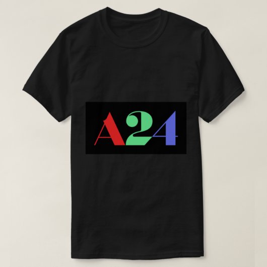 A24 Multicolor-Logo T-Shirt (Design vorne)