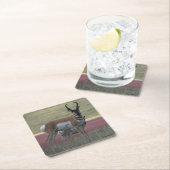 A24 Pronghorn Antelope Rechteckiger Pappuntersetzer (Vor Ort)