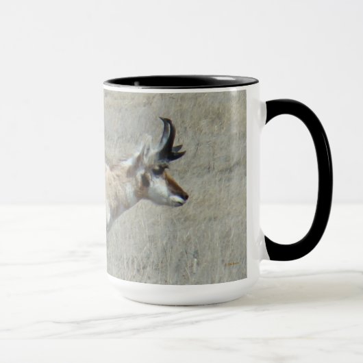 A25 Pronghorn Antelope Young Buck Tasse (Rechts)