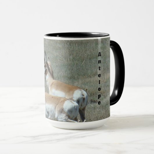 A27 Pronghorn Antelope Young Bucks Tasse (VorderseiteRechts)