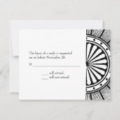 A2 Art Deco Response Card RSVP Karte (Vorderseite)