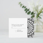 A2 Art Deco Response Card RSVP Karte (Stehend Vorderseite)
