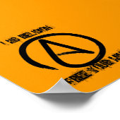 a2, I H8 RELIGION, FREI IHR VERSTÄNDNIS Poster (Ecke)