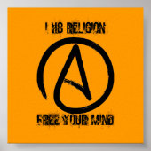 a2, I H8 RELIGION, FREI IHR VERSTÄNDNIS Poster (Vorne)