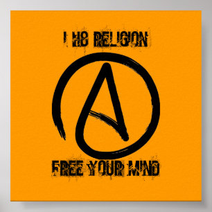 a2, I H8 RELIGION, FREI IHR VERSTÄNDNIS Poster