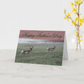 A2 Pronghorn Antelope Karte (Gelbe Blume)