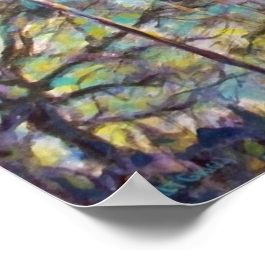 A2 SKYLINE NIGHT VIEW POSTER (Ecke)