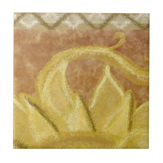 A2 - Sunface Wandgemälde, Spitzenmitte - A2 Fliese (Vorderseite)