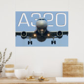 A320 AIRLINER POSTER (Küche)