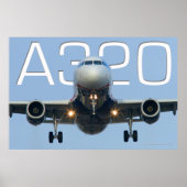 A320 AIRLINER POSTER (Vorne)