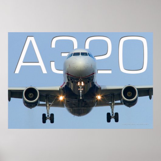 A320 AIRLINER POSTER (Vorne)