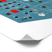 A320-Overhead-Panel-Poster Poster (Ecke)