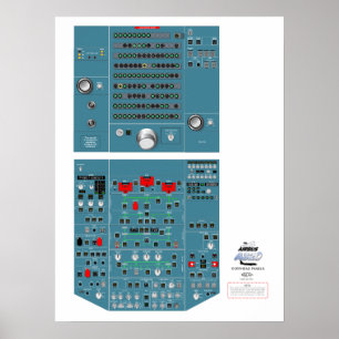 A320-Overhead-Panel-Poster Poster