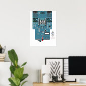 A320 Poster für das untere Aft-Panel (Heimbüro)