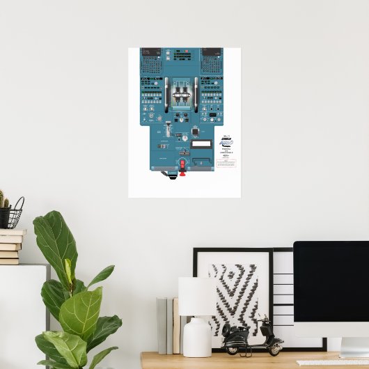 A320 Poster für das untere Aft-Panel (Heimbüro)
