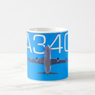 A340 AIRLINER KAFFEETASSE