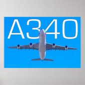 A340 AIRLINER POSTER (Vorne)