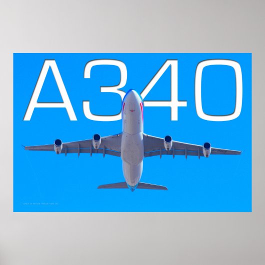 A340 AIRLINER POSTER (Vorne)