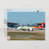 A350 Panda Livery Postkarte (Vorne/Hinten)