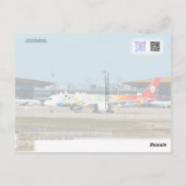A350 Panda Livery Postkarte (Rückseite)