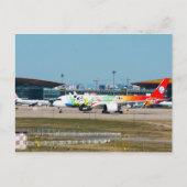 A350 Panda Livery Postkarte (Vorderseite)