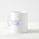 A380 Airbus Kaffeetasse (Vorderseite Links)