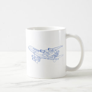 A380 Airbus Kaffeetasse